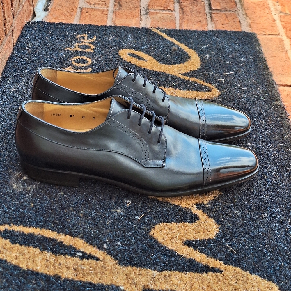 SANTONI Cap-Toe Derby (Men's Size 9)